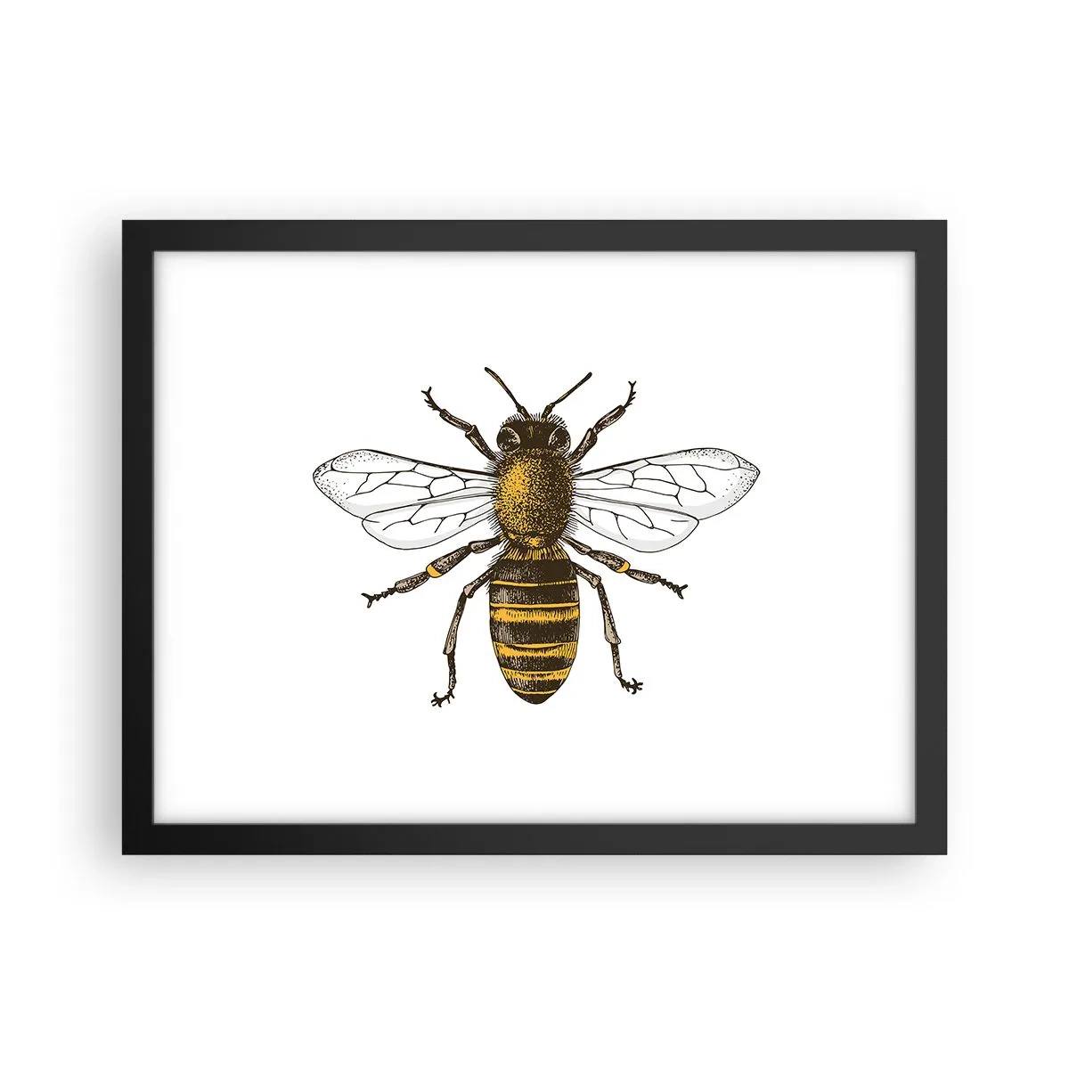 Affiche dans un cadre noir - Poster - Belle et bonne - 40x30 cm