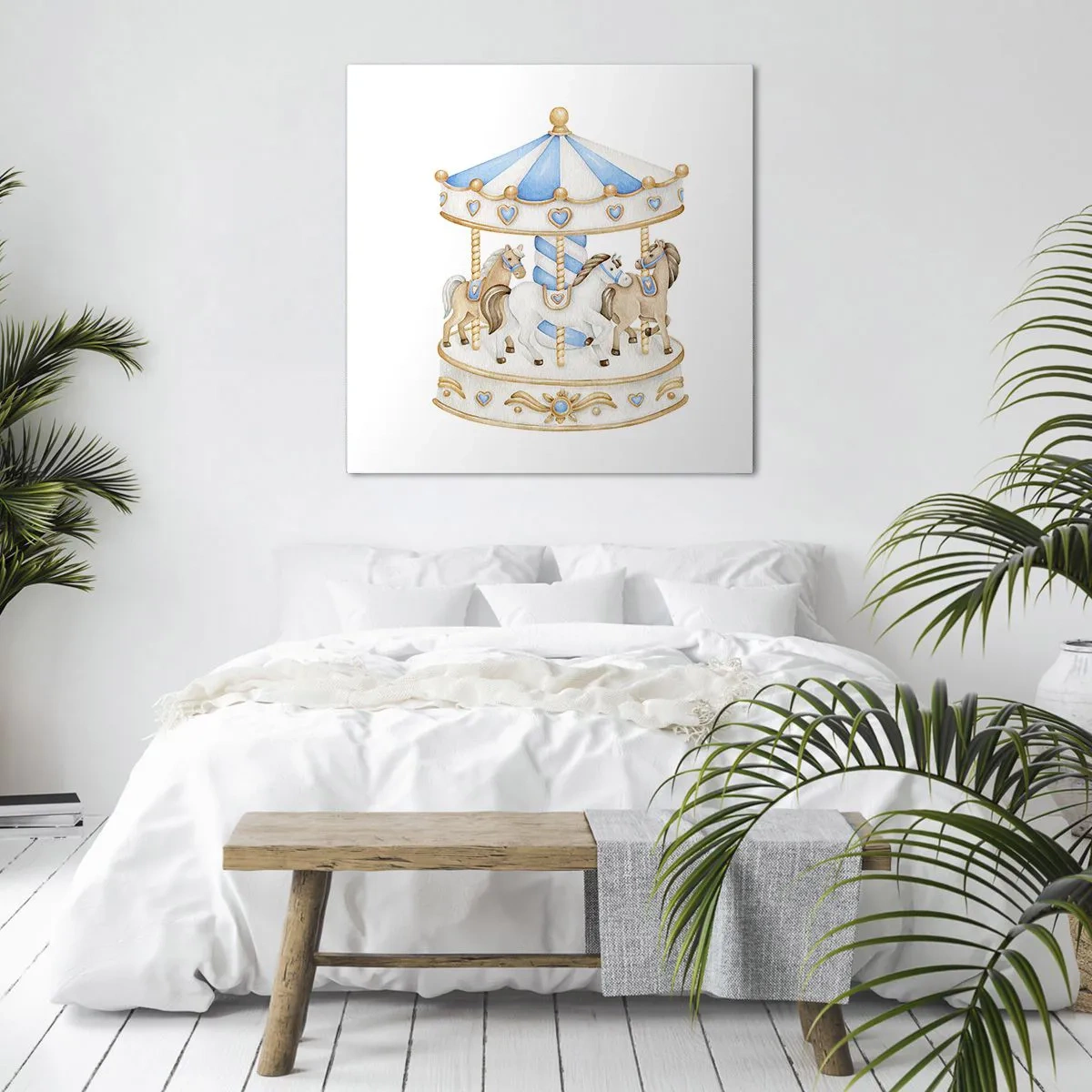 Impression sur toile - Image sur toile - Douce enfance - 70x70 cm