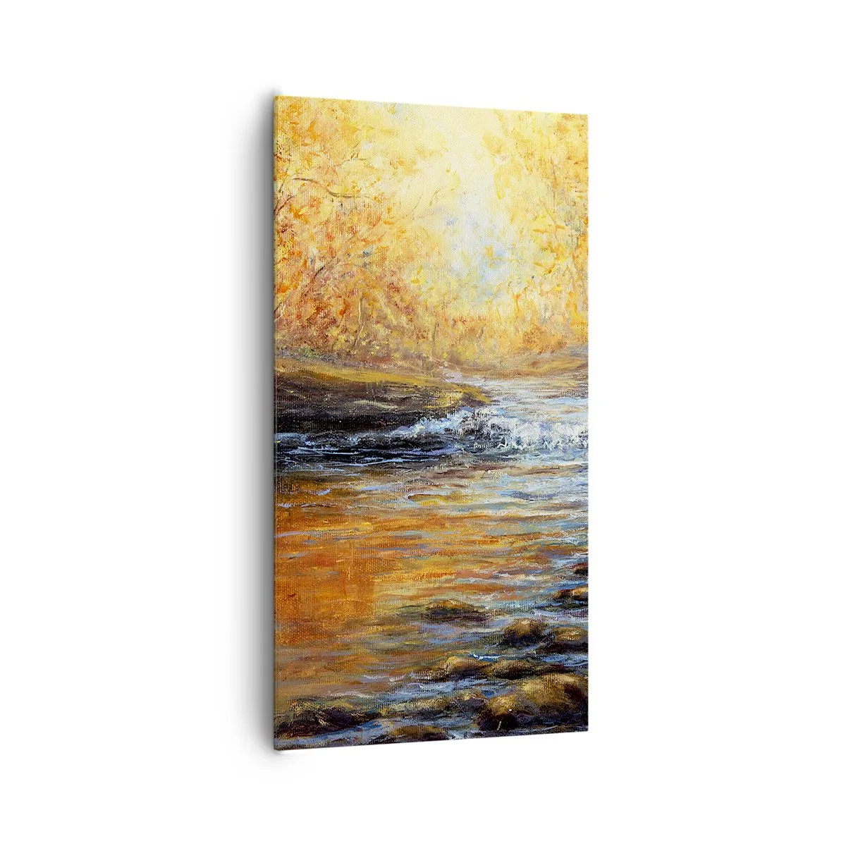 Impression sur toile - Image sur toile - Le ruisseau d'or - 65x120 cm