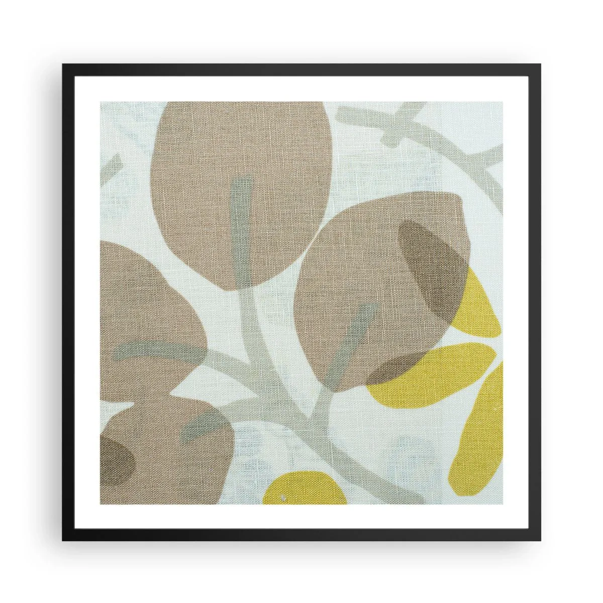 Affiche dans un cadre noir - Poster - Composition en plein soleil - 60x60 cm