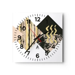 Horloge murale - Pendule murale - Pas si simple - 40x40 cm