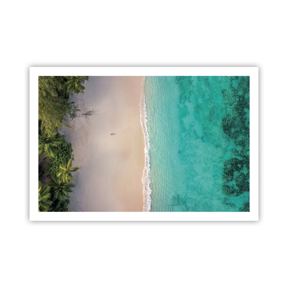 Affiche - Poster - Plage paradisiaque - 91x61 cm