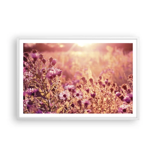 Affiche dans un cadre blanc - Poster - Avant que l'été ne parte - 91x61 cm