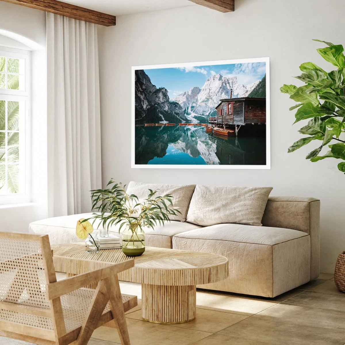 Affiche - Poster - Un matin cristallin en montagne - 91x61 cm