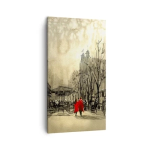 Impression sur toile - Image sur toile - Rendez-vous dans le brouillard de Londres - 45x80 cm