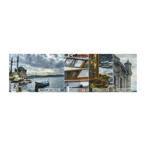Échantillon de Papier Peint Premium Canvas - Aux confins des mondes - Ville, Istanbul, Turquie - 100x30 cm