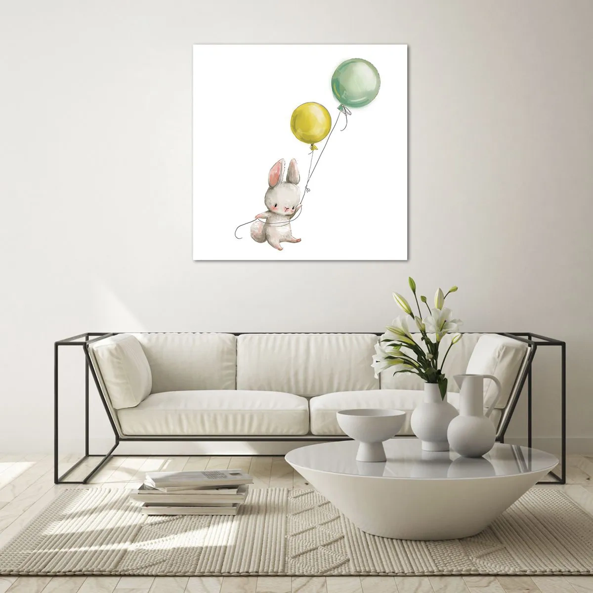 Impression sur verre - Image sur verre - Moi aussi je vole! - 40x40 cm