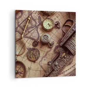 Impression sur toile - Image sur toile - L'aventure appelle - 50x50 cm