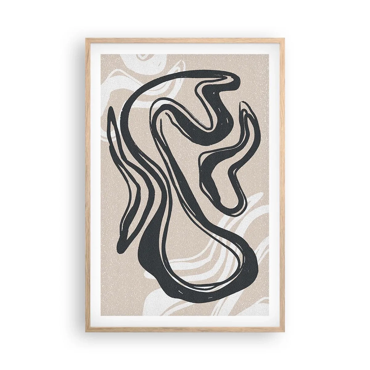 Affiche dans un chêne clair - Poster - Expression multipliée - 61x91 cm