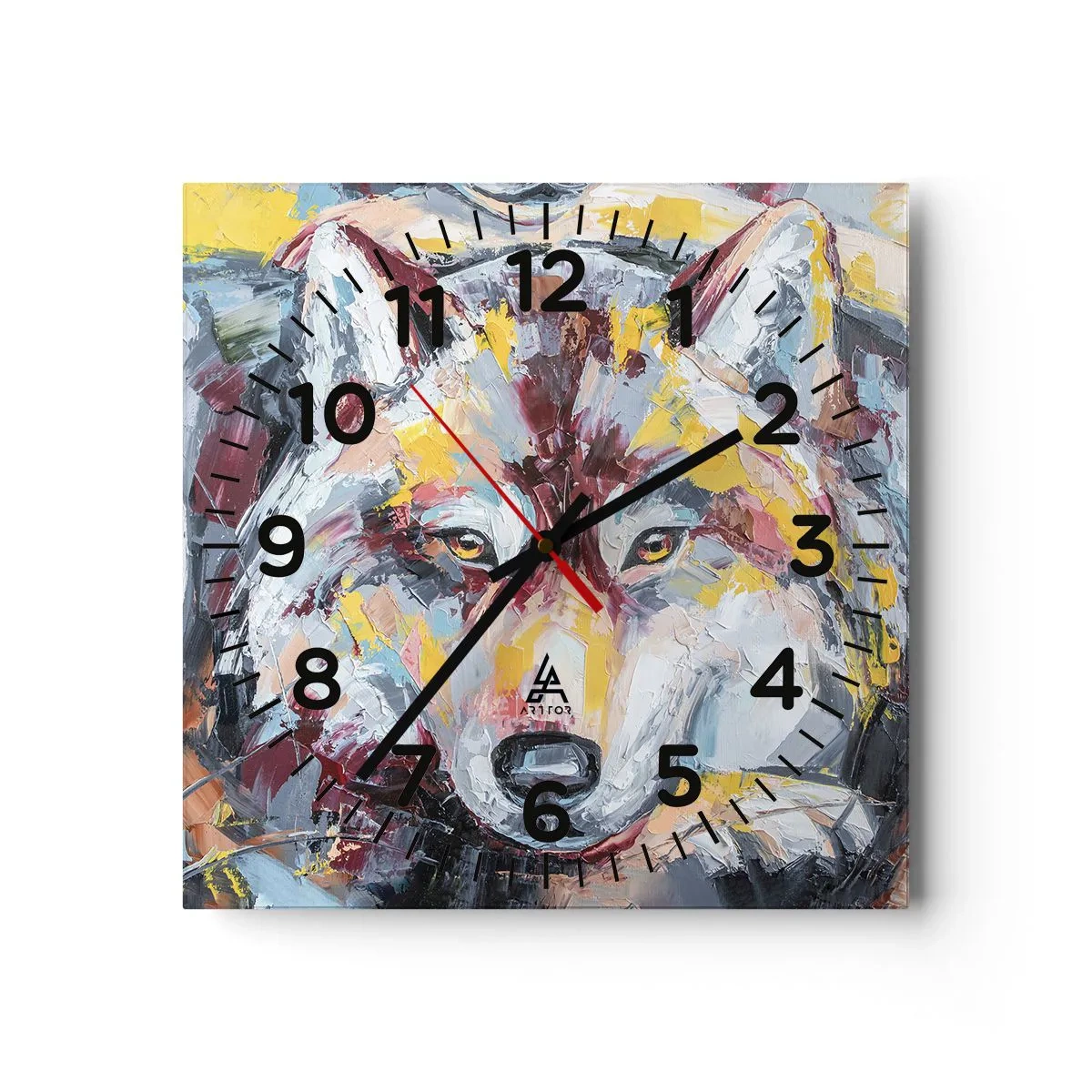 Horloge murale - Pendule murale - En paix au milieu des siens - 40x40 cm