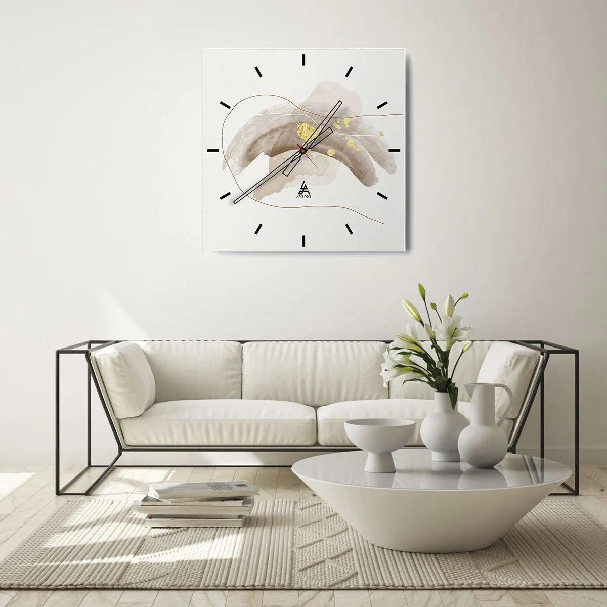 Horloge murale - Pendule murale - rencontré dans l'espace - 40x40 cm