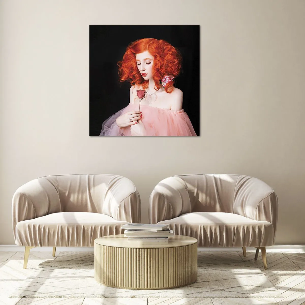 Impression sur verre - Image sur verre - De style baroque - 70x70 cm