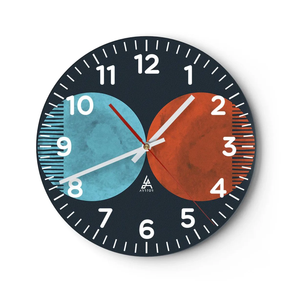 Horloge murale - Pendule murale - Seulement la géométrie ? - 40x40 cm