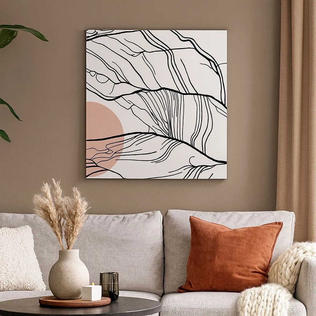 Impression sur toile - Image sur toile - Dans un réseau de brindilles - 30x30 cm