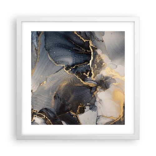 Affiche dans un cadre blanc - Poster - La vie de la pierre - 40x40 cm