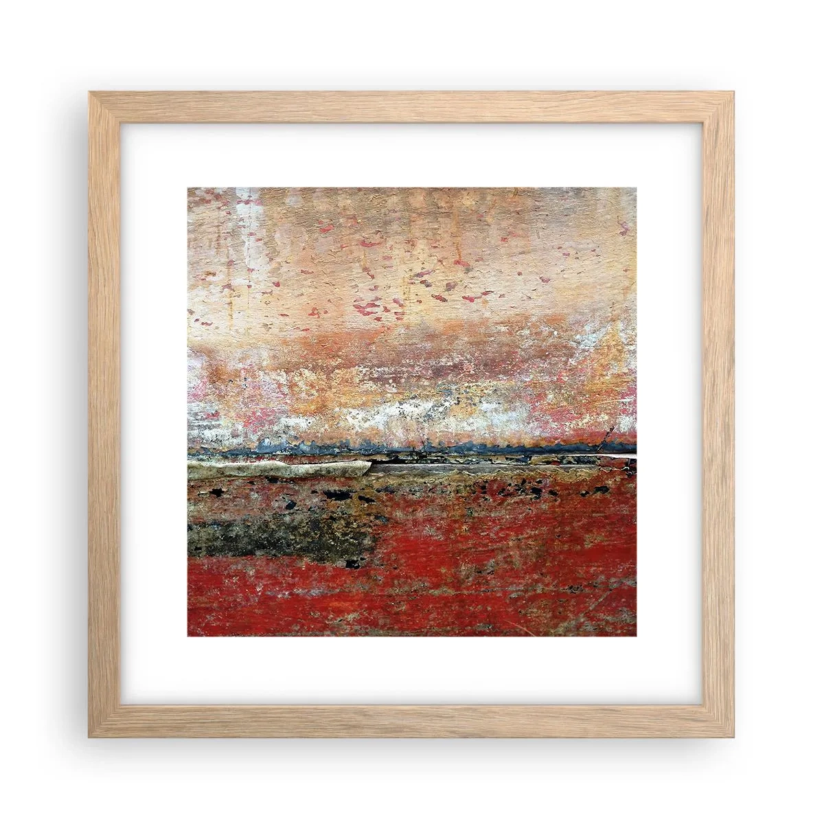 Affiche dans un chêne clair - Poster - C'est peut-être la mer - 30x30 cm