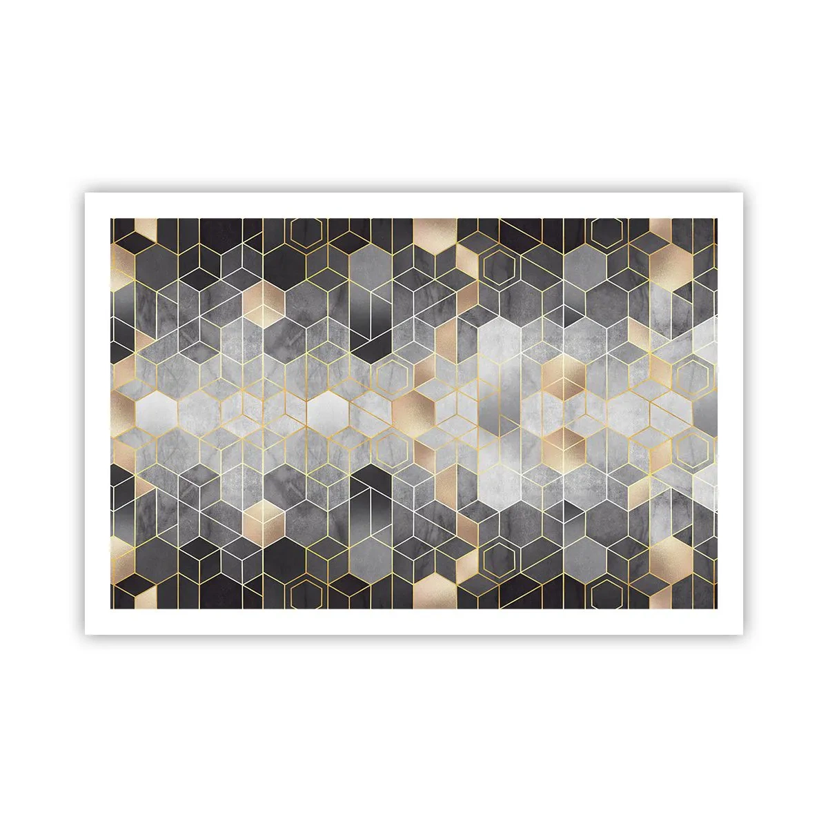 Affiche - Poster - Composition de diamants - 91x61 cm