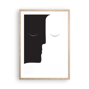 Affiche dans un chêne clair - Poster - Unité des contraires - 50x70 cm