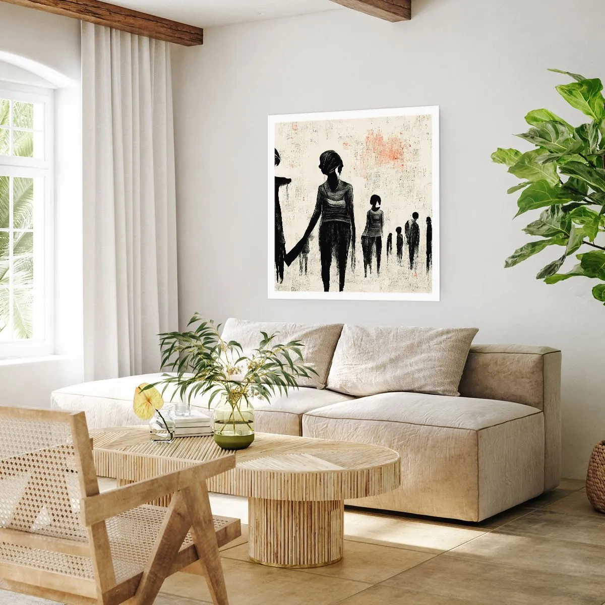 Affiche - Poster - Contre la solitude - 60x60 cm