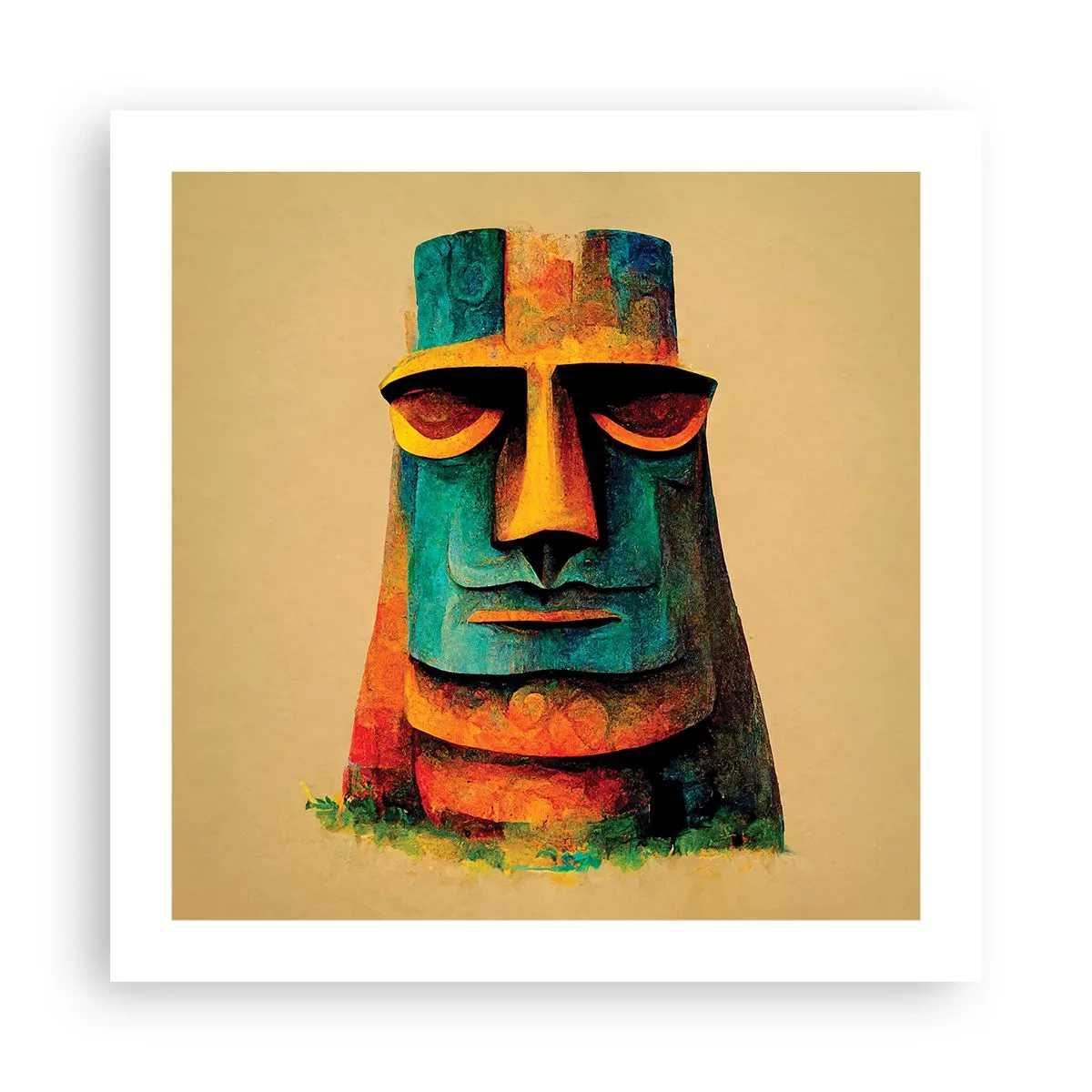 Affiche - Poster - Statuesque et sympathique - 50x50 cm