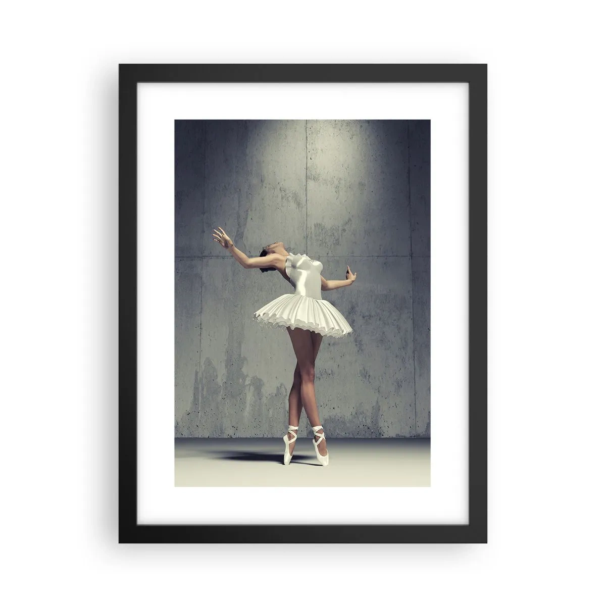 Affiche dans un cadre noir - Poster - Léger comme un oiseau - 30x40 cm
