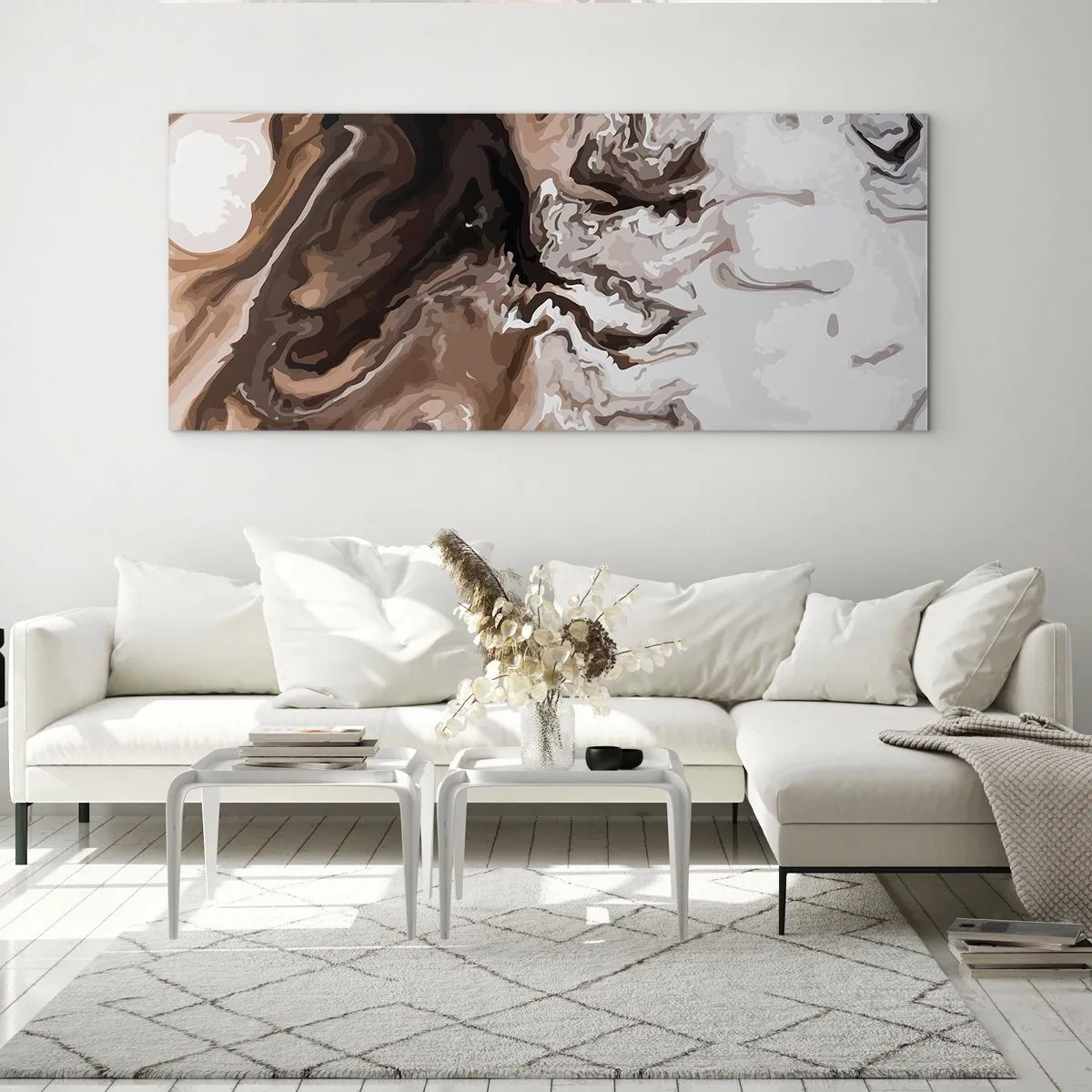 Impression sur verre - Image sur verre - Contraste de couleur - 100x40 cm