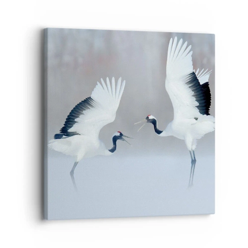 Impression sur toile - Image sur toile - Danse dans le brouillard - 30x30 cm