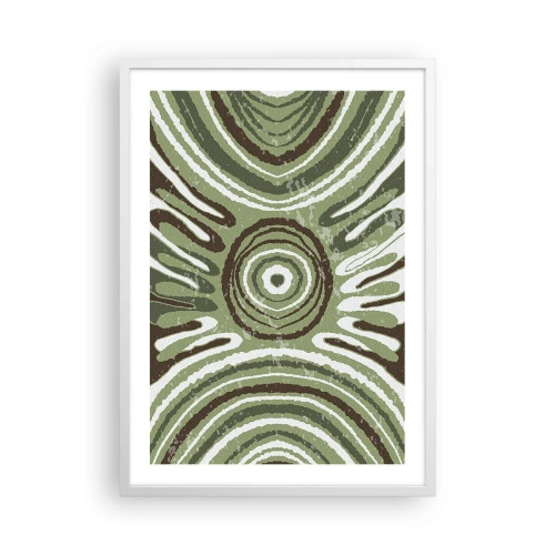 Affiche dans un cadre blanc - Poster - Une explosion d'émotions - 50x70 cm