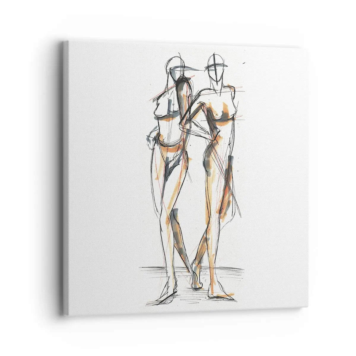 Impression sur toile - Image sur toile - Étude de la grâce - 30x30 cm