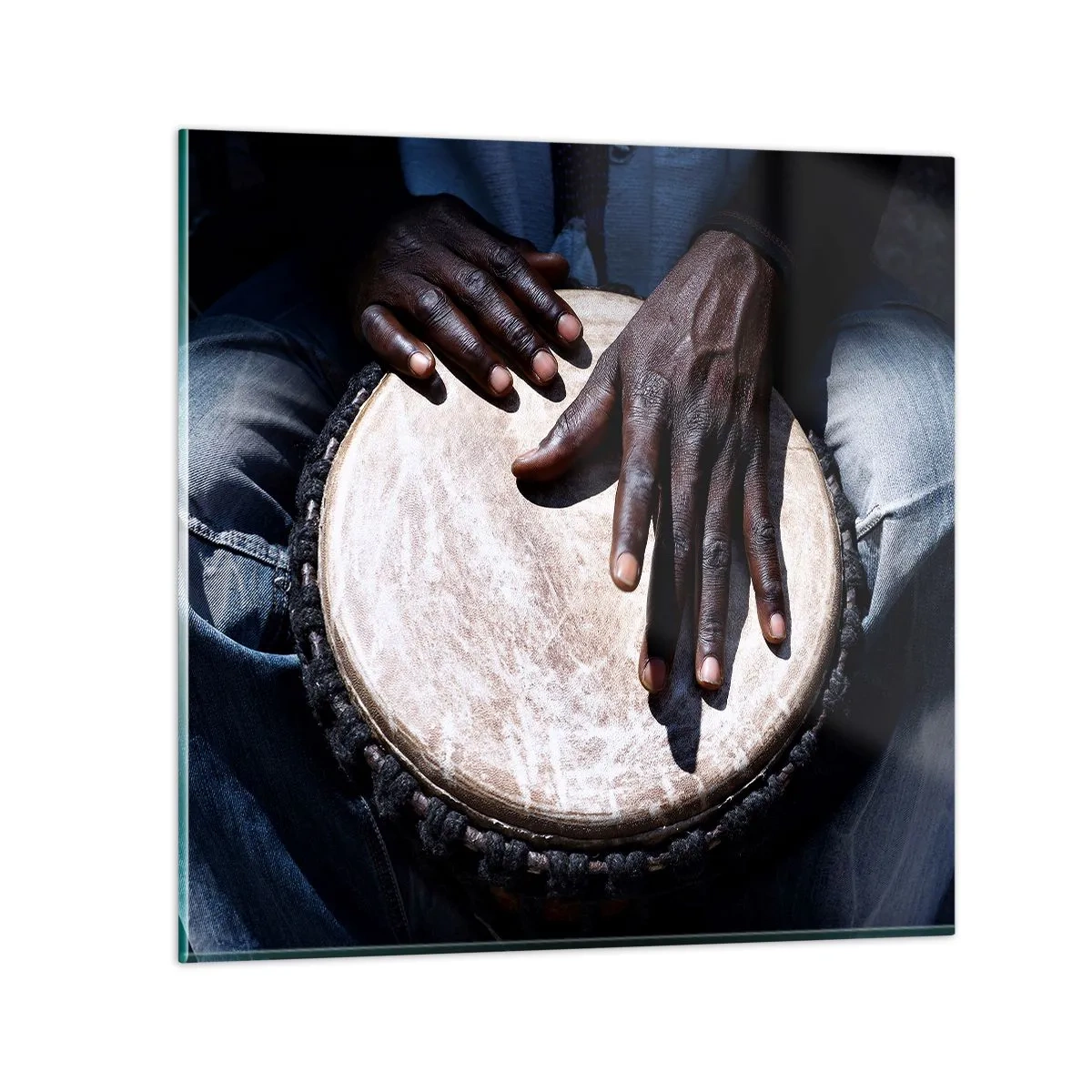 Impression sur verre - Image sur verre - Vis à son rythme - 70x70 cm