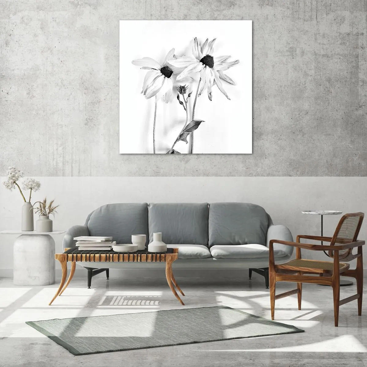 Impression sur verre - Image sur verre - Personne ne souhaite être seul - 70x70 cm