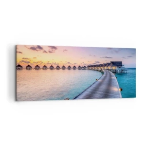 Impression sur toile - Image sur toile - Vacances - retour aux sources - 100x40 cm