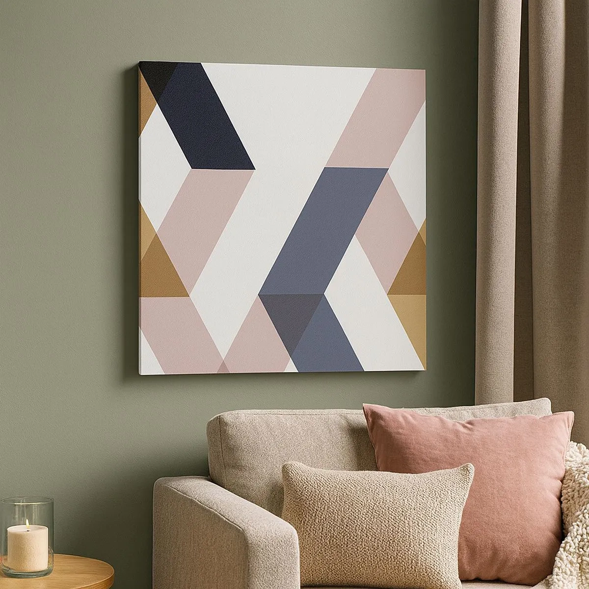 Impression sur toile - Image sur toile - Plats et angles - 30x30 cm