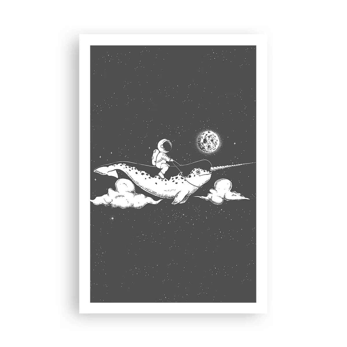 Affiche - Poster - Cavalier de l'espace - 61x91 cm