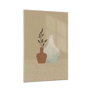 Impression sur verre - Image sur verre - Le vase et son idée - 70x100 cm