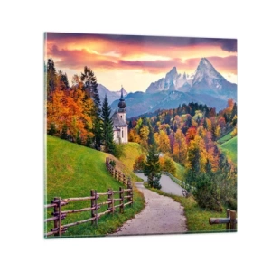 Impression sur verre - Image sur verre - Paysage comme peind - 40x40 cm