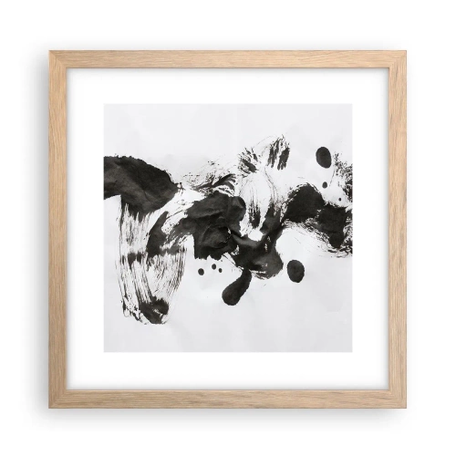 Affiche dans un chêne clair - Poster - De la méthode dans la folie ? - 30x30 cm