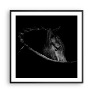 Affiche dans un cadre noir - Poster - Prince Noir - 60x60 cm