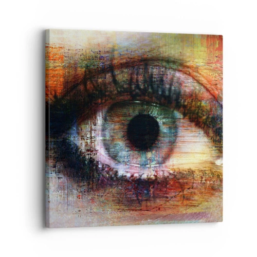 Impression sur toile - Image sur toile - Vous pouvez jeter un coup d'œil dans l'âme - 30x30 cm