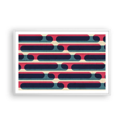 Affiche dans un cadre blanc - Poster - En profondeur et sur l'avant - 91x61 cm