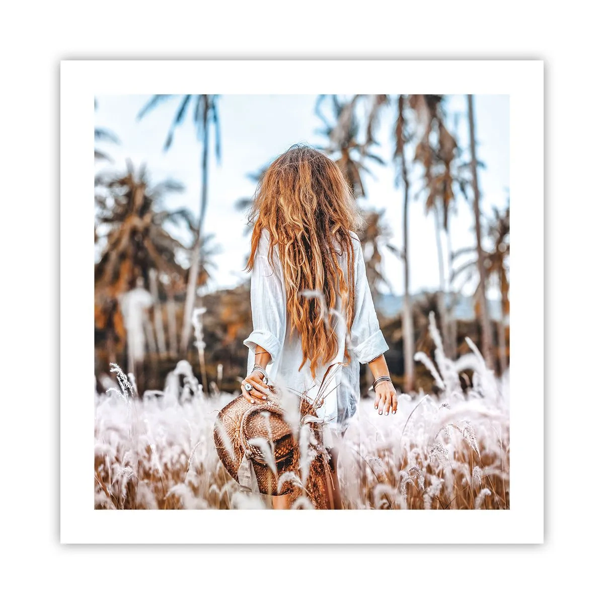 Affiche - Poster - Né de peluches d'herbe - 50x50 cm