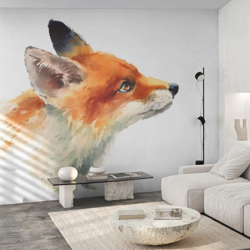 Papier Peint Photo Premium Canvas - Vous ne pouvez jamais être trop prudent - Animaux, Renard, Abstraction - 450x315 cm