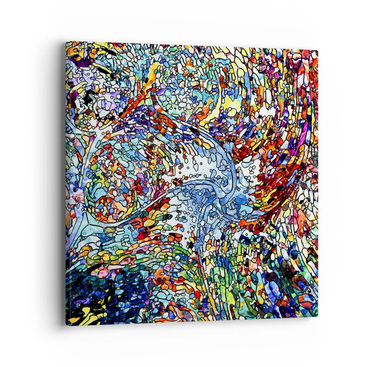 Impression sur toile - Image sur toile - Goutte de vitrail - 40x40 cm