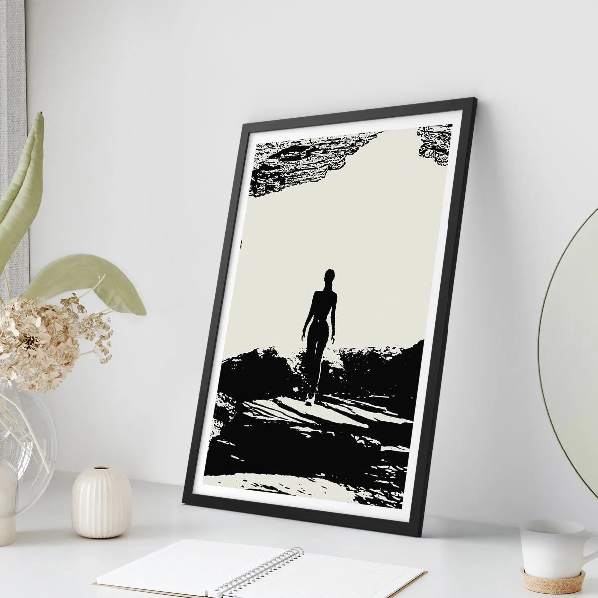 Affiche dans un cadre noir - Poster - Nouveau look - 30x40 cm