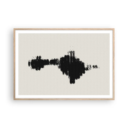 Affiche dans un chêne clair - Poster - Vibrations de l'imagination - 100x70 cm