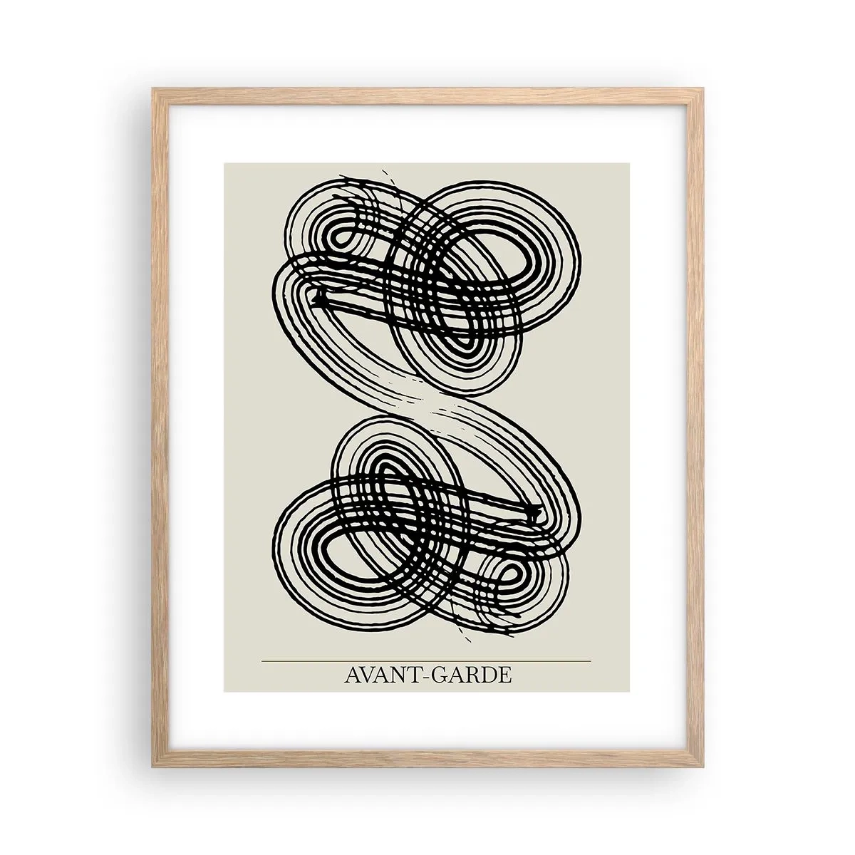 Affiche dans un chêne clair - Poster - C'est venu spontanément - 40x50 cm