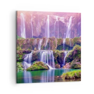 Impression sur toile - Image sur toile - Escalier vers le ciel - 60x60 cm