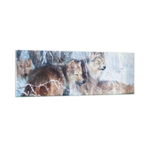 Impression sur verre - Image sur verre - Attention! Ca arrive ... - 90x30 cm