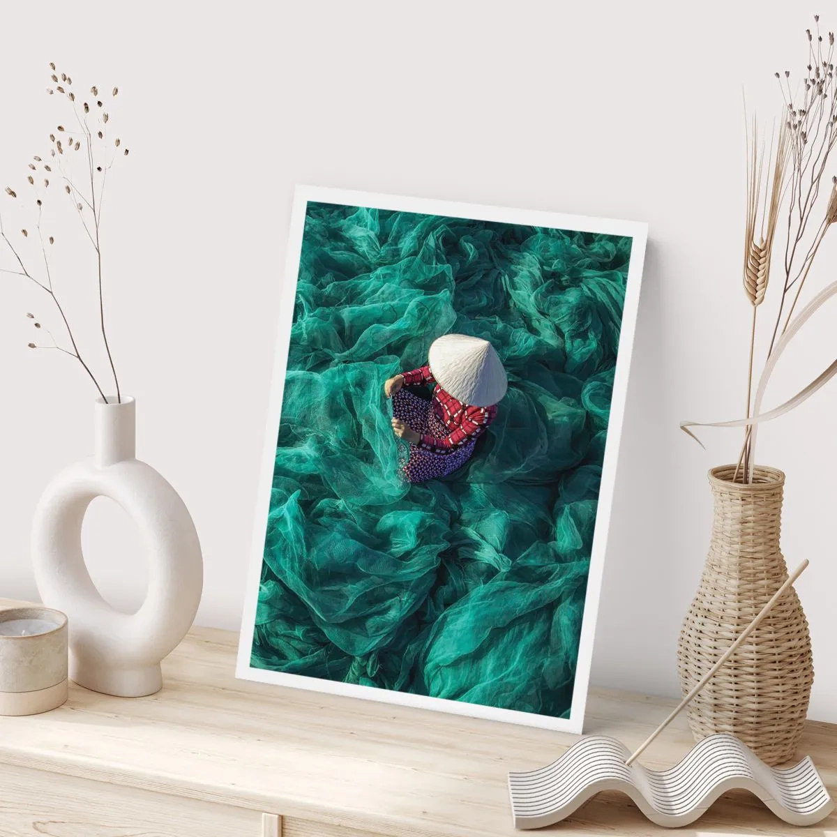 Affiche - Poster - Dans une mer de filet - 70x100 cm