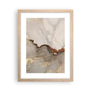 Affiche dans un chêne clair - Poster - Aux frontières des couleurs - 30x40 cm